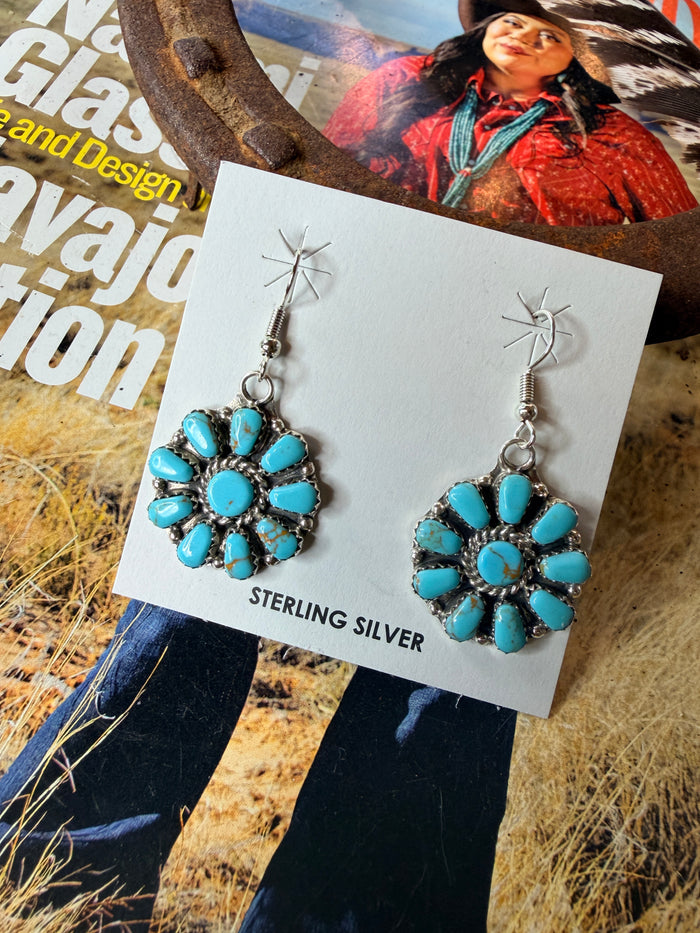 Navajo Handmade Cluster Earrings by Juliana Benally
