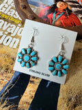 Navajo Handmade Cluster Earrings by Juliana Benally