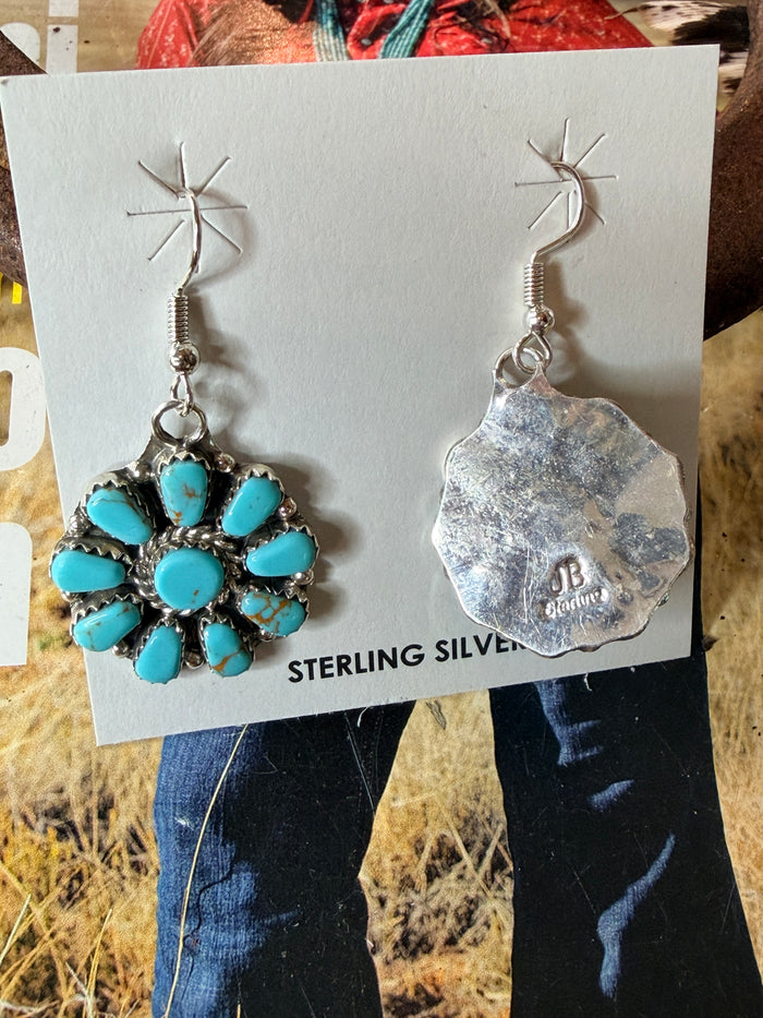 Navajo Handmade Cluster Earrings by Juliana Benally