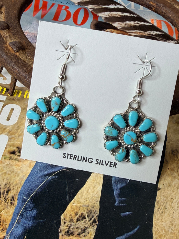 Navajo Handmade Cluster Earrings by Juliana Benally