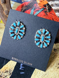 Navajo Handmade Cluster Earrings by Milton James