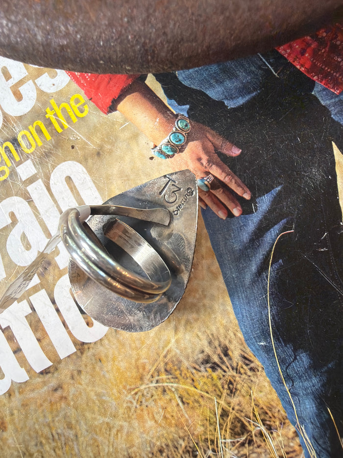 Navajo Handmade Spiny Adjustable Ring by Tia Long