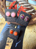 Navajo Handmade Stud Earrings by Esther White (choose your color)