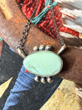 Navajo Handmade White Water Necklace by Antoinette Martinez 18”