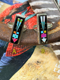 Navajo Night Sky Multi-Color Inlay Adjustable Ring