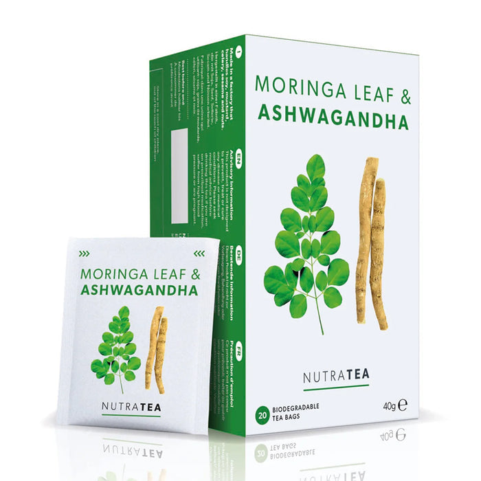 NutraTea Moringa Leaf & Ashwagandha Tea