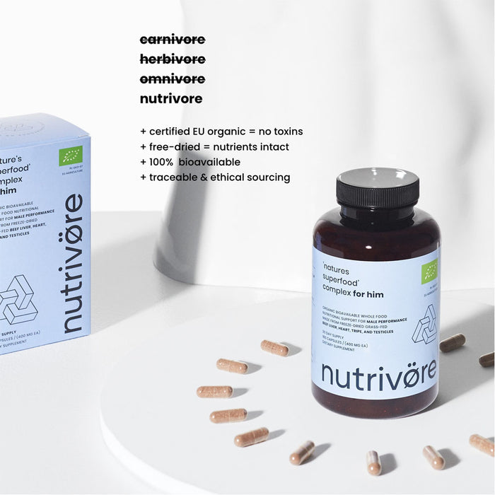 Nutrivore Nature's Superfood Complex For Him - Evergreen Healthfoods