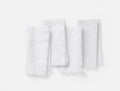 Olivos Embroidered Organic Linen Napkins | Alpine White