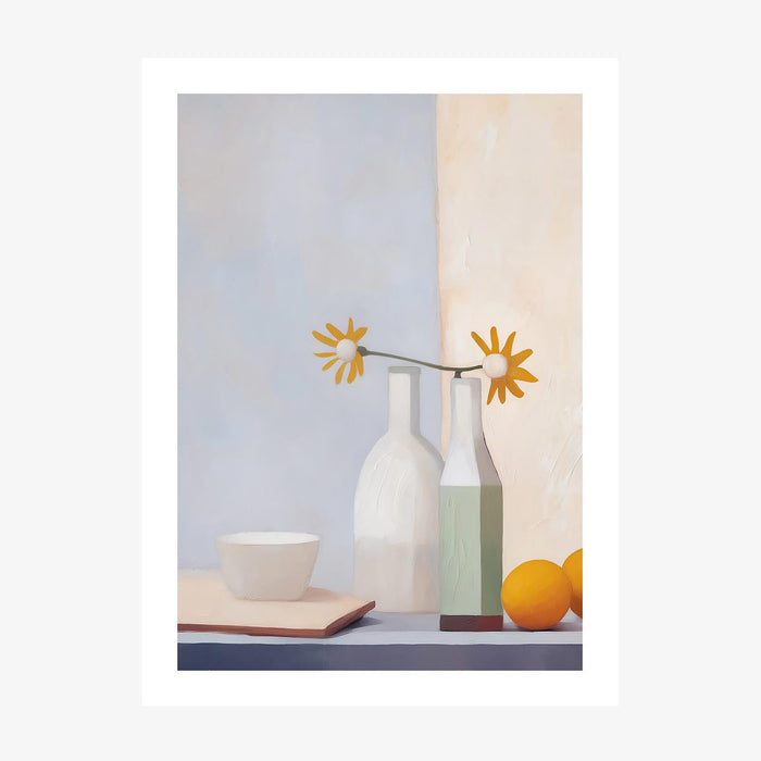 Orange Flowers wall art print