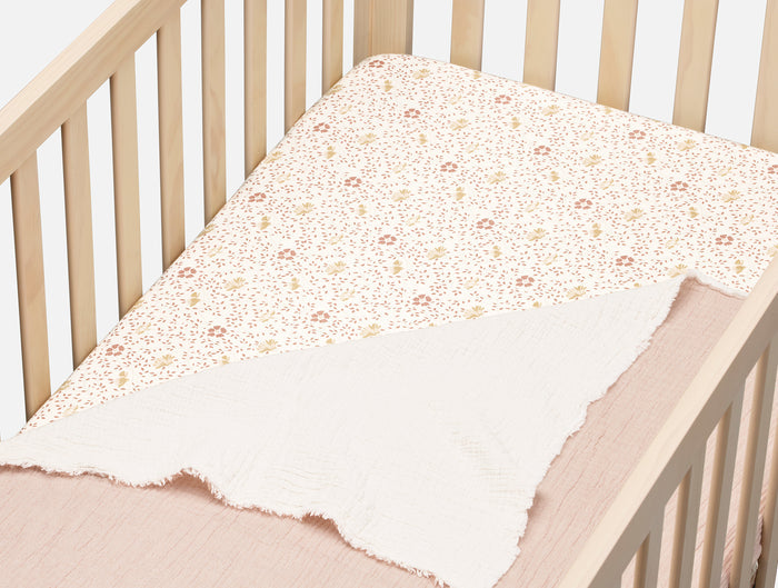 Organic Crinkled Percale™ Crib Sheet