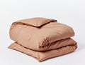 Organic Crinkled Percale™️ Duvet Cover | Ginger