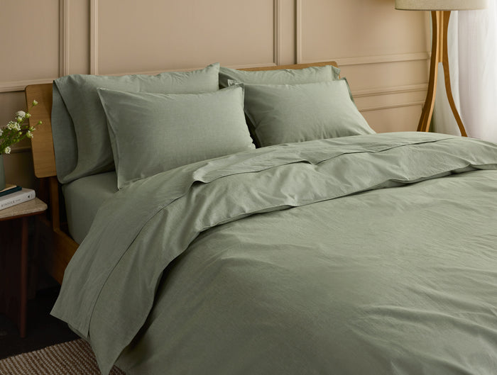 Organic Crinkled Percale™ Duvet Cover
