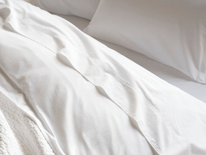 Organic Crinkled Percale™ Duvet Cover