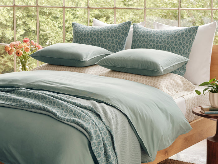 Organic Crinkled Percale™ Duvet Cover