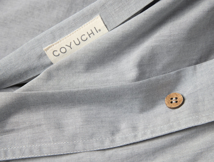 Organic Crinkled Percale™ Duvet Cover