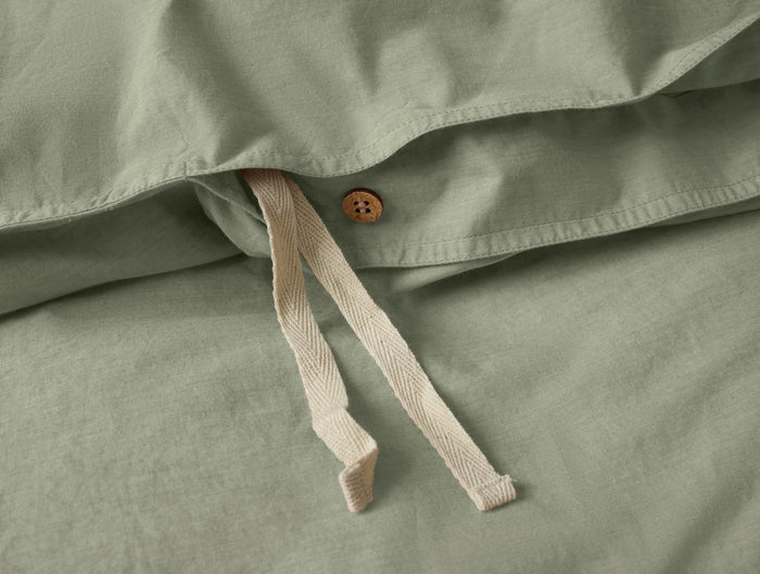 Organic Crinkled Percale™ Duvet Cover