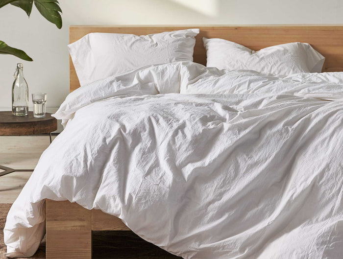 Organic Crinkled Percale™ Duvet Set