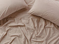 Organic Crinkled Percale™ Sheets | Hazel Chambray