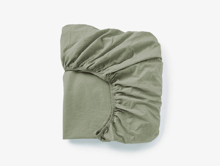 Organic Crinkled Percale™ Fitted Sheet