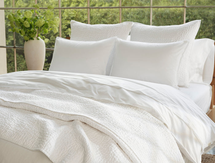 Organic Crinkled Percale™ Fitted Sheet