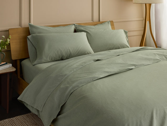 Organic Crinkled Percale™ Fitted Sheet