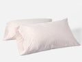 Organic Crinkled Percale™ Pillowcases - Coyuchi | Praline Stripe