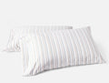 Organic Crinkled Percale™ Pillowcases - Coyuchi | Surf Stripe