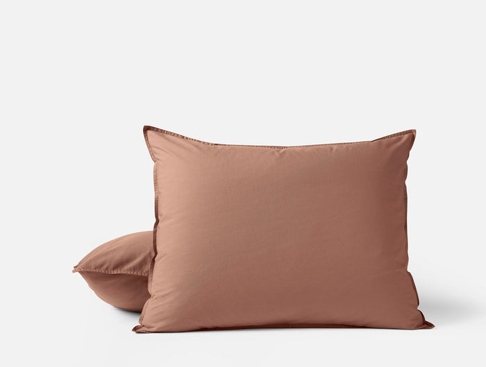 Organic Crinkled Percale™ Sham - Coyuchi | Praline