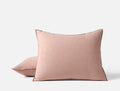 Organic Crinkled Percale™ Sham - Coyuchi | Praline Chambray