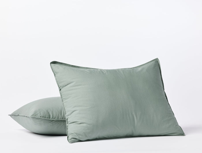 Organic Crinkled Percale™ Sham | Sage