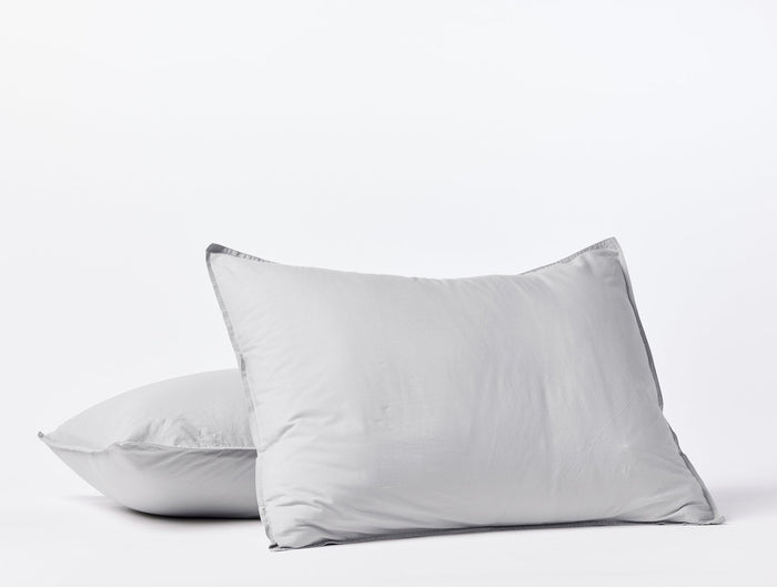 Organic Crinkled Percale™ Sham | Pewter