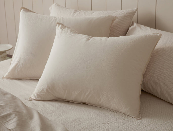 Organic Crinkled Percale™ Sham - Undyed | Undyed
