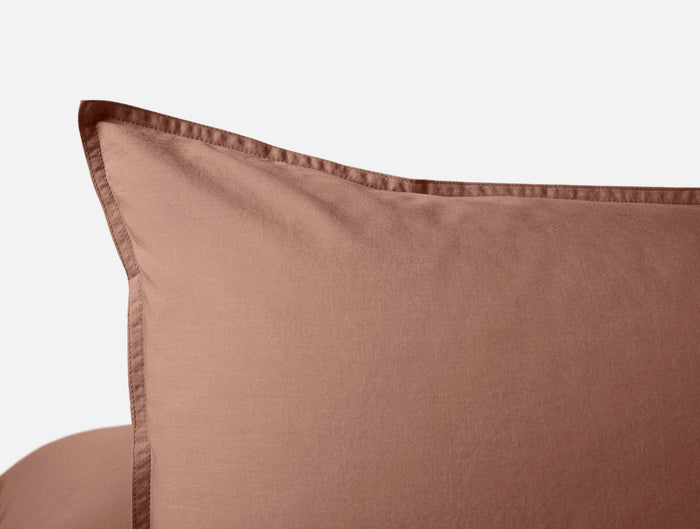 Organic Crinkled Percale™ Sham - Coyuchi | Praline