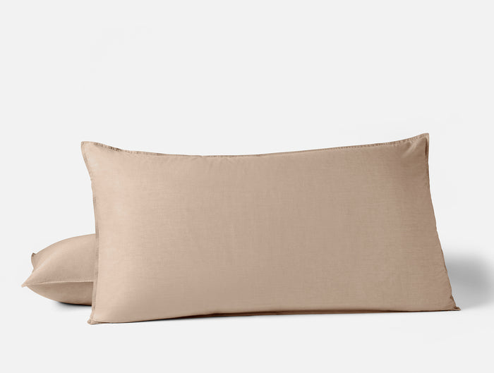 Organic Crinkled Percale™ Sham -coyuchi | Hazel Chambray
