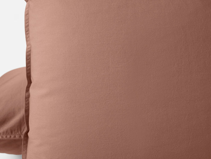 Organic Crinkled Percale™ Sham - Coyuchi | Praline