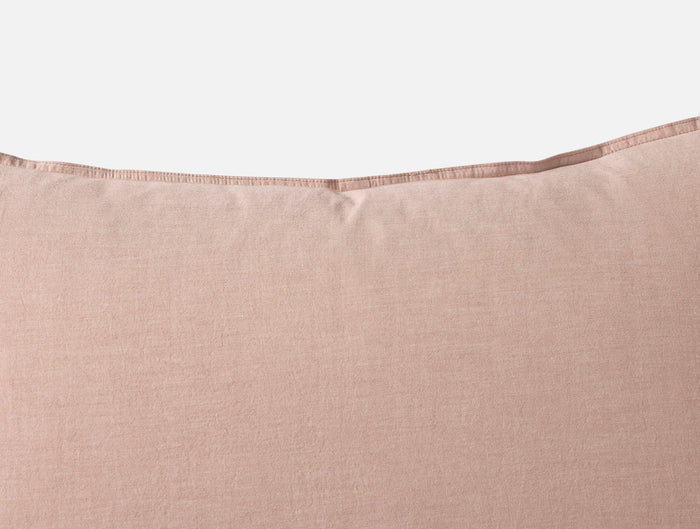 Organic Crinkled Percale™ Sham - Coyuchi | Praline Chambray