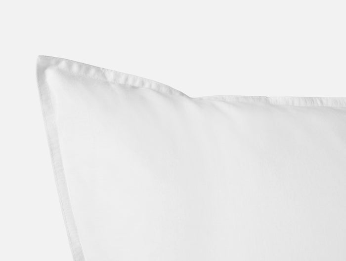 Organic Crinkled Percale™ Sham - Coyuchi | Alpine White