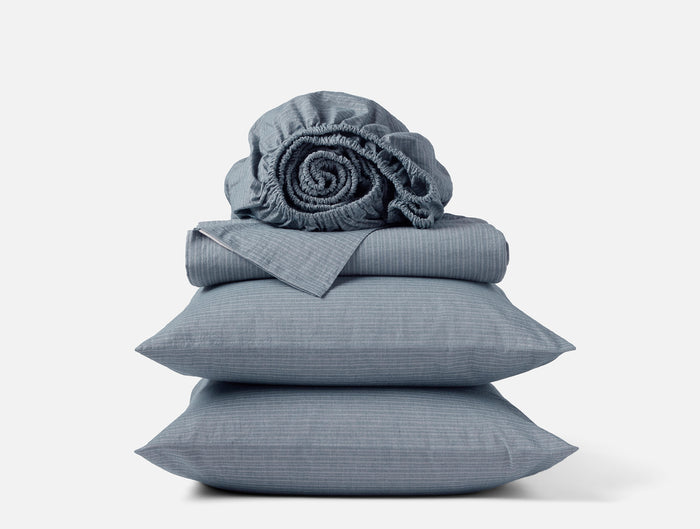 Organic Crinkled Percale™ Sheet Set