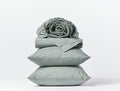 Organic Crinkled Percale™ Sheet Set - Coyuchi | Sage