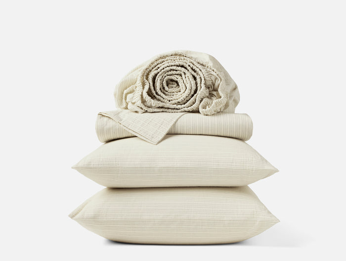 Organic Crinkled Percale™ Sheet Set