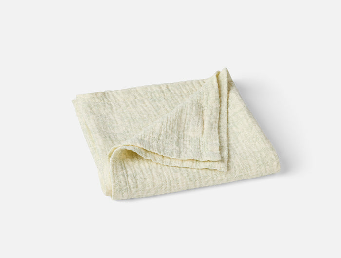 Organic Print Matelasse Baby Blanket