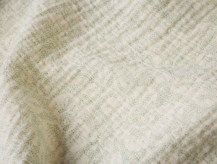 Organic Print Matelasse Baby Blanket