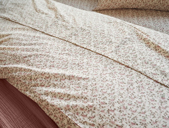 Organic Print Percale Duvet Cover