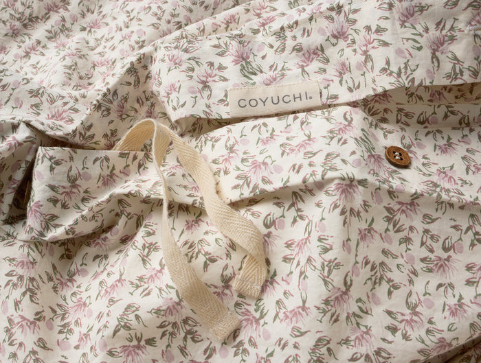 Organic Print Percale Duvet Cover