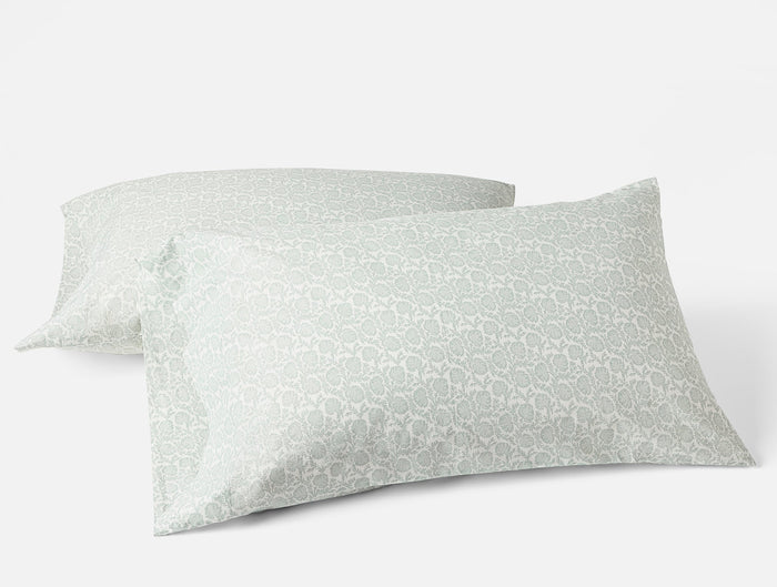 Organic Print Percale Pillowcases - Coyuchi | Dew Robles