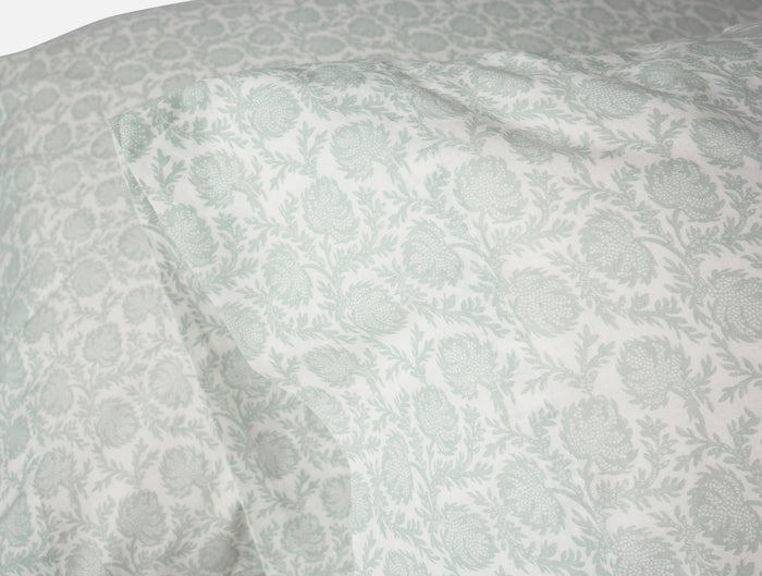 Organic Print Percale Pillowcases - Coyuchi | Dew Robles