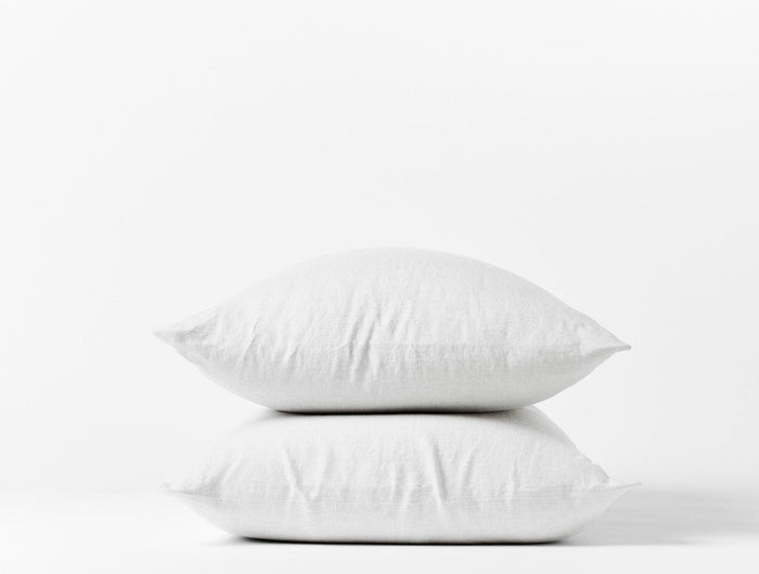 Organic Relaxed Linen Pillowcases | Alpine White