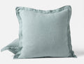 Organic Relaxed Linen Sham - Coyuchi | Pacific Blue Chambray