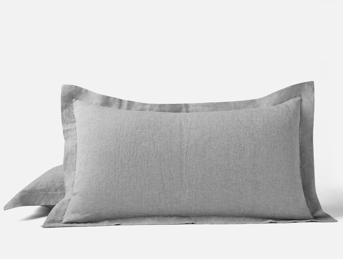 Organic Relaxed Linen Sham - Coyuchi | Slate Chambray