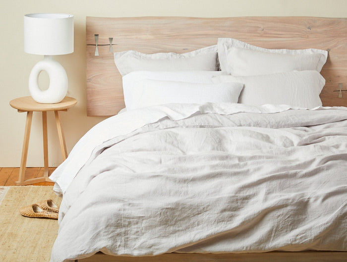 Organic Relaxed Linen Sham | Fog
